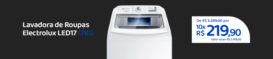 Ofertas da semana - Electrolux LED17 17kg
