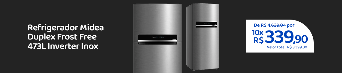 Ofertas da semana - Refrigerador Midea Duplex