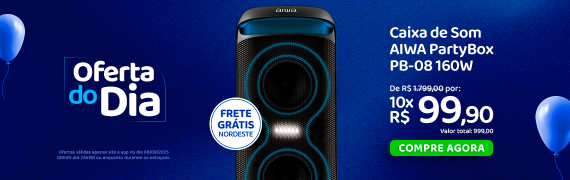 Oferta do Dia - 08/09 Caixa de Som