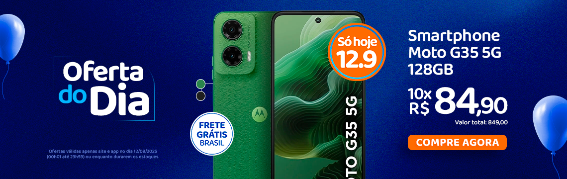 Oferta do Dia - 12/09 Motorola Moto G35