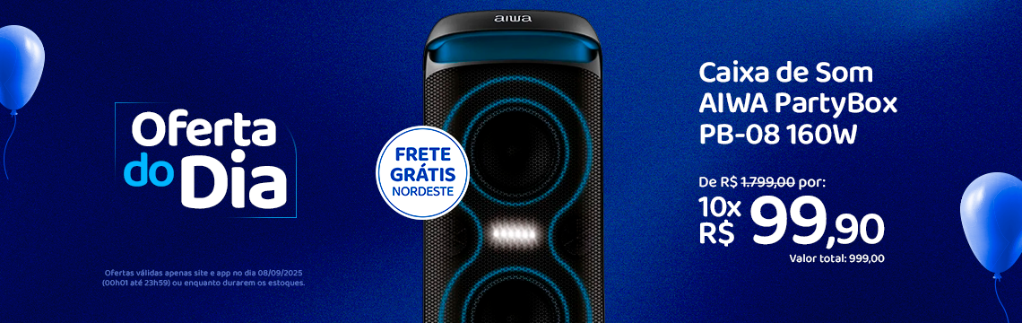 Oferta do Dia - 08/09 Caixa de Som