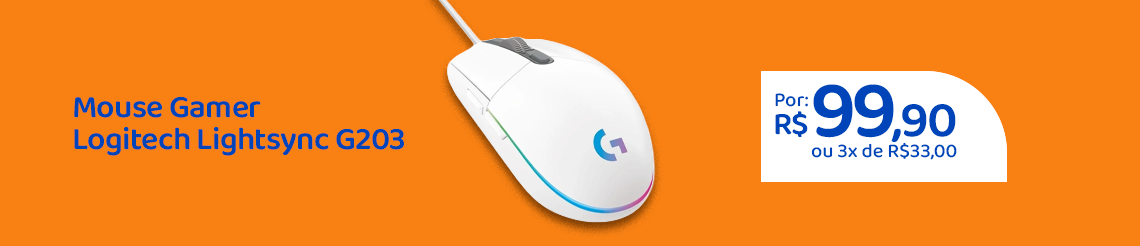 Ofertas da semana - Mouse Gamer Logitech G203