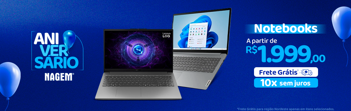 Aniversario Nagem - Notebooks Lenovo