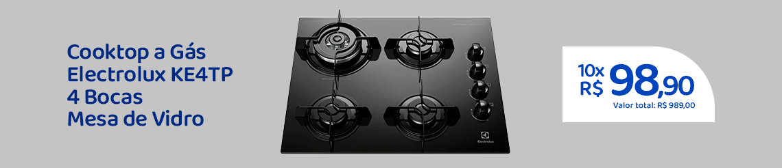 Ofertas da semana - Cooktop a Gás Electrolux