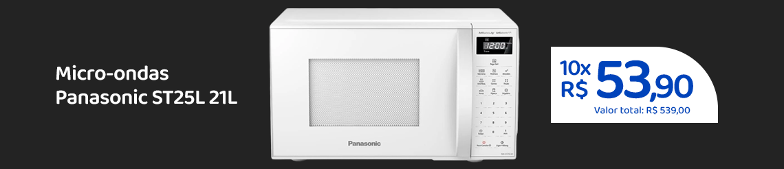 Ofertas da semana - Micro-ondas Panasonic ST25L 21L