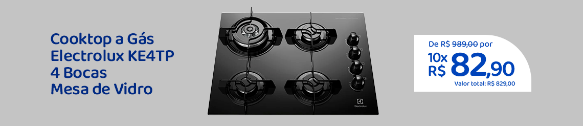 Ofertas da semana - Cooktop a Gás Electrolux