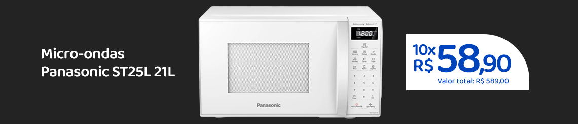 Ofertas da semana - Micro-ondas Panasonic ST25L 21L