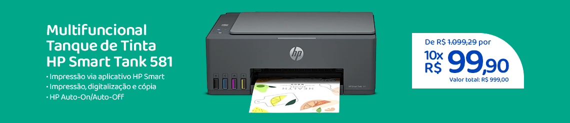 Ofertas da semana - Multifuncional Tanque de Tinta HP