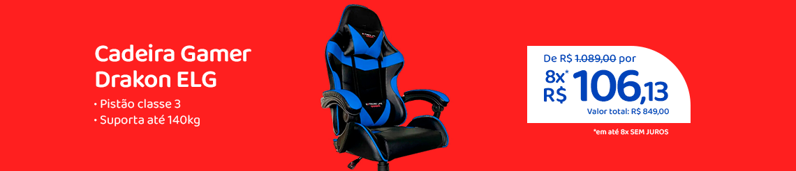Oferta da Semana - Cadeira Gamer