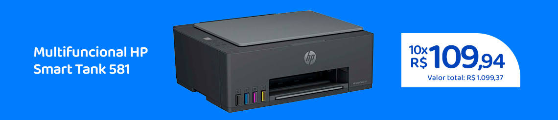Ofertas da semana - Multifuncional HP Smart Tank 581