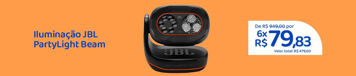 Ofertas da semana -  Iluminação JBL PartyLight Beam