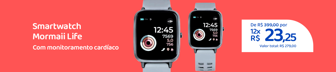 Ofertas da semana - Smartwatch Mormaii Life