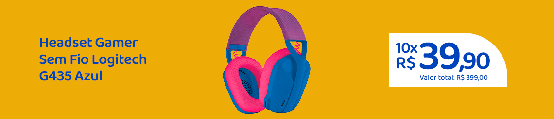Ofertas da semana - Headset Gamer Sem Fio Logitech G435 Azul -