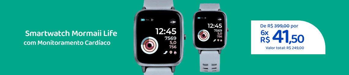 Ofertas da semana - Smartwatch Mormaii Life