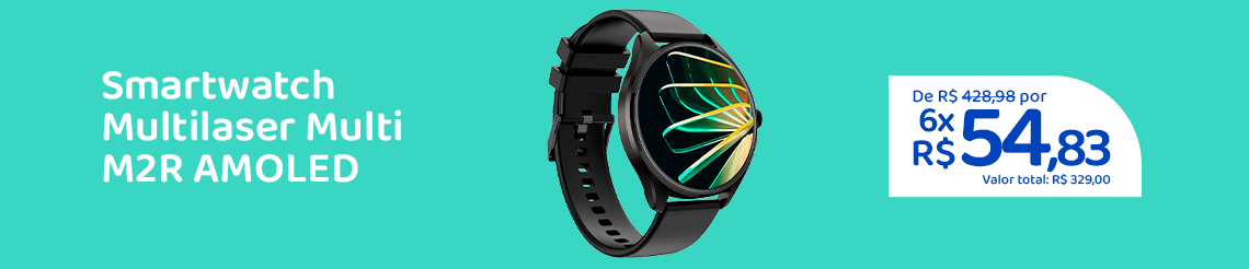 Ofertas da semana - Smartwatch Multilaser Multi M2R