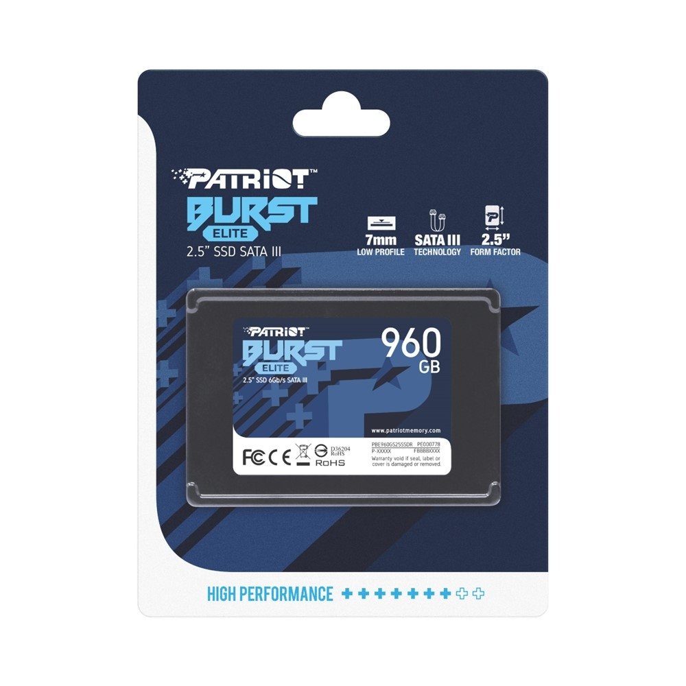 【動作確認済み】Patriot SSD 960GB SATA3 2.5インチ SSD Interno Patriot 960GB 2,5
