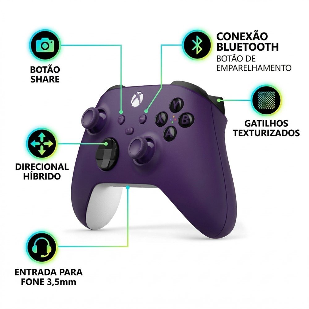 Controle sem fio Xbox Series X|S com Blu | MICROSOFT | Nagem Controle sem fio Xbox Series X|S com Blu | MICROSOFT | Nagem