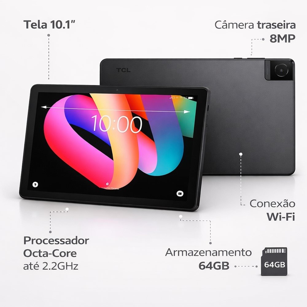 Tablet TCL Tab 10L Gen 3 64GB Wi-Fi 10,1
