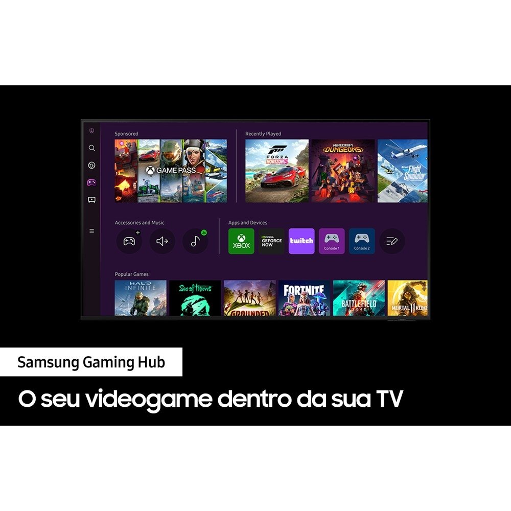 TV que não precisa de videogame! Testamos o HUB de games Samsung