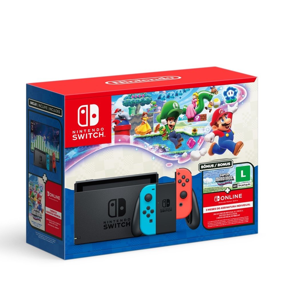 Console Nintendo Switch Azul e Vermelho + | NINTENDO | Nagem