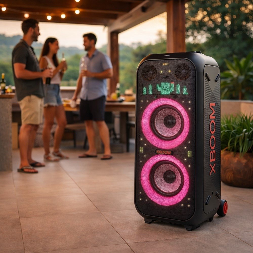 Caixa de Som LG XBOOM XL9T 1000W RMS Display de | LG | Nagem