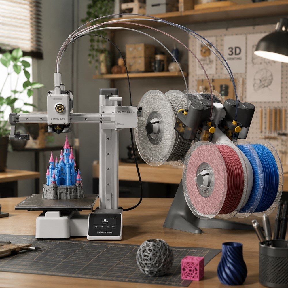 Impressora 3D Bambu Lab A1 Mini Combo co | BAMBU LAB | Nagem