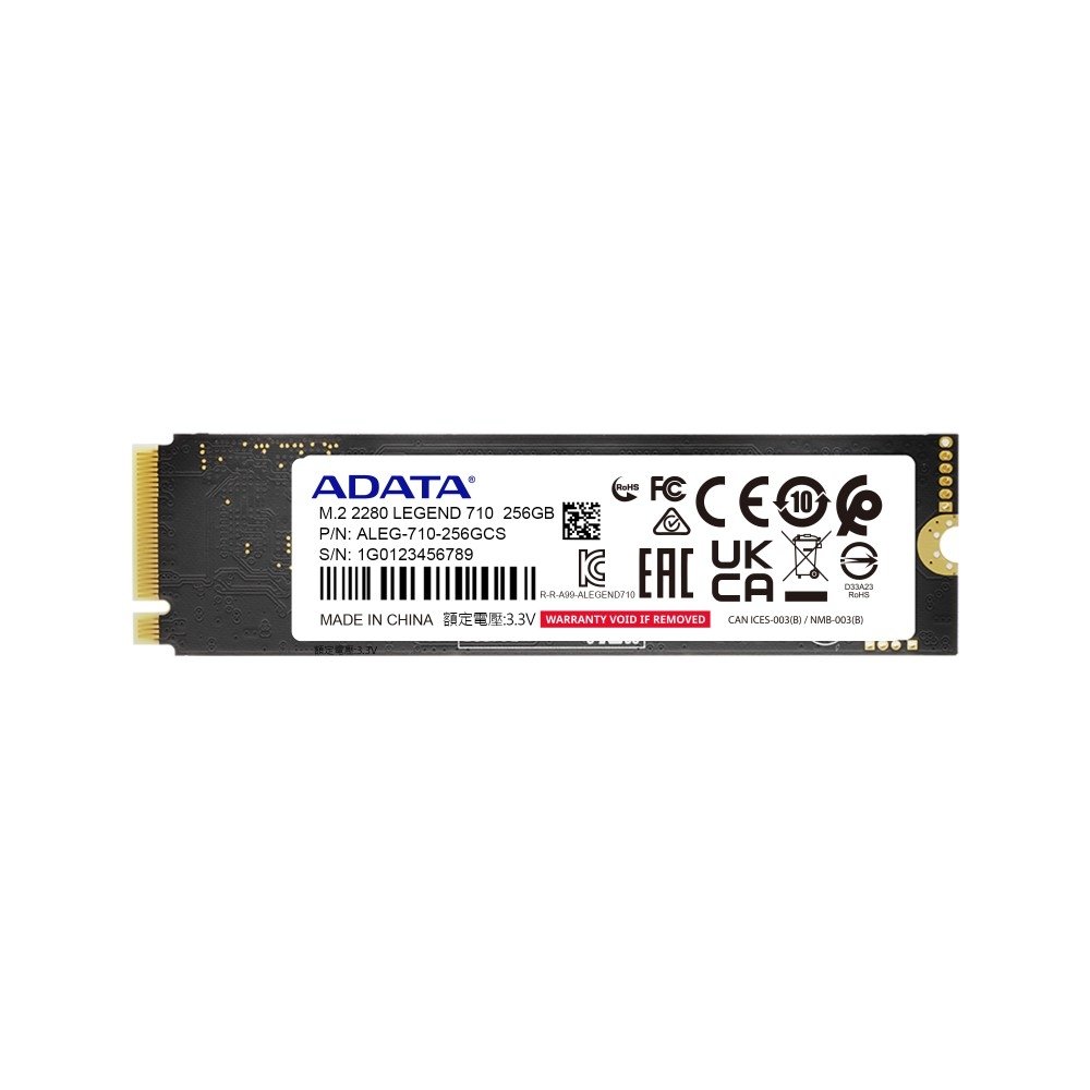 SSD NVMe 256GB M.2 2280 PCIe Gen3 x4 ADATA L | ADATA | Nagem