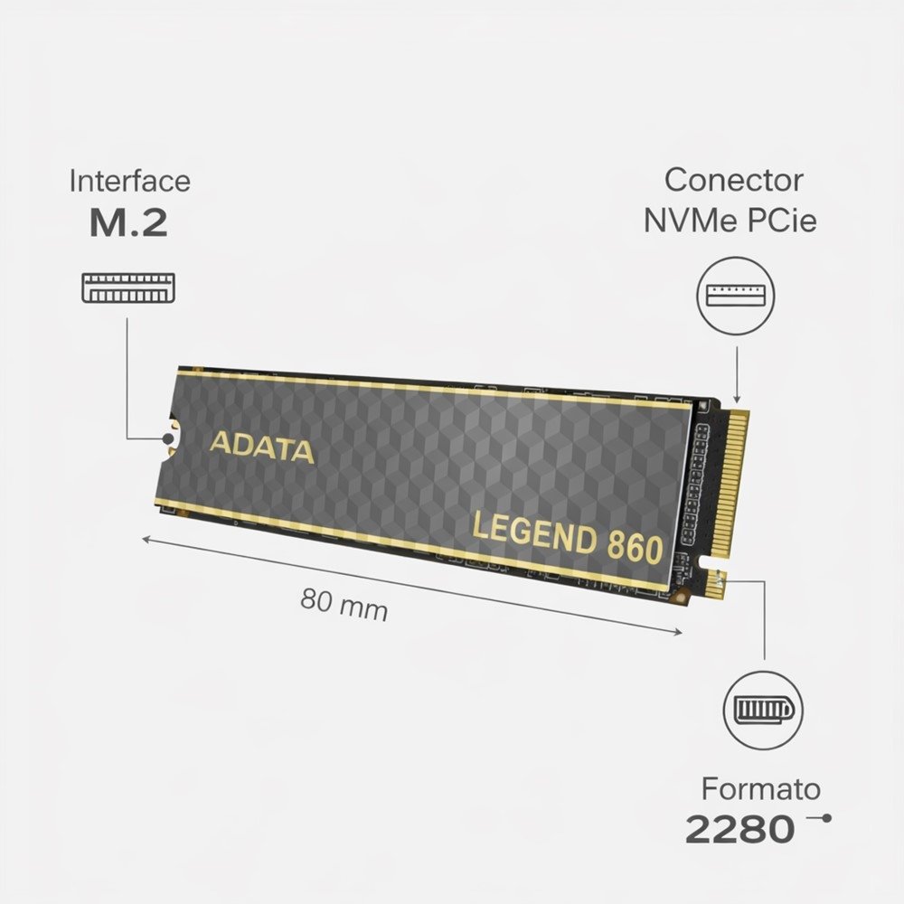 SSD NVMe M.2 500GB ADATA Legend 860 | ADATA | Nagem