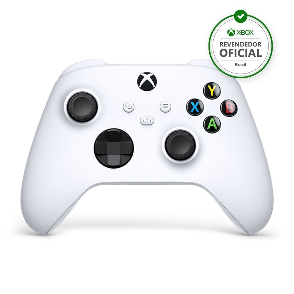 Controle Joypad Xbox Series X S Wireless com Bluetooth Branco Games NAGEM