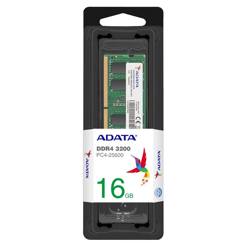 ADATA DDR4-3200 16GB（8GBx2） Memória RAM Adata DDR4 16GB 3200MHz para Not | ADATA | Nagem