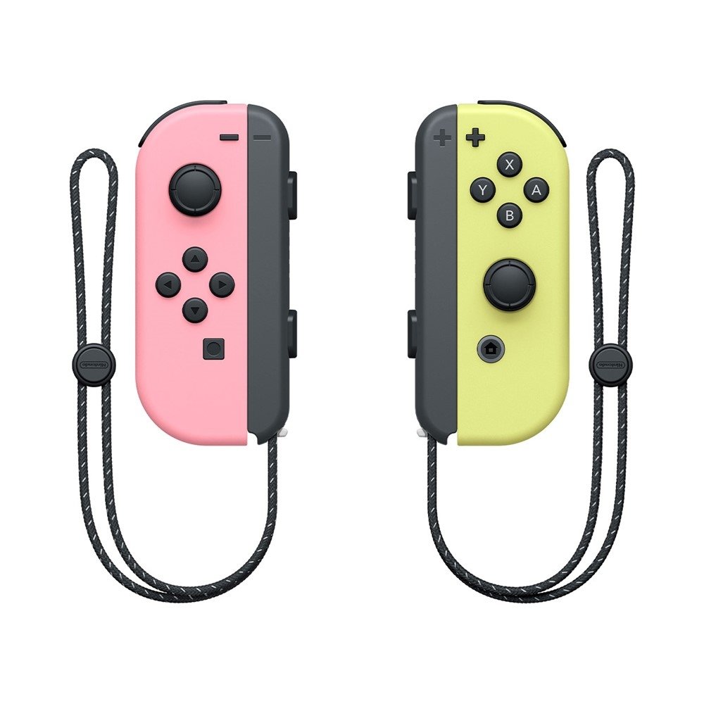 Controle Joy Con Rosa(L) e Amarelo Pastel Nintendo Switch