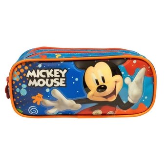 Estojo Escolar Xeryus Mickey Mouse com 2 Divisões