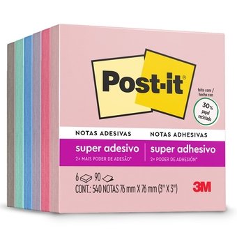 Imagem do produto Bloco de Notas Adesivas 3M Post-it Para...