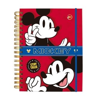 Caderno Smart Universitário Capa Dura 10x1 Mickey 80 Folhas