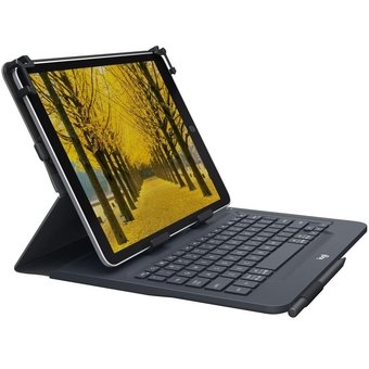 Capa com Teclado Logitech Universal Folio Conexão Bluetooth 3.0 para Tablets Android Apple ou Windows de 9-10