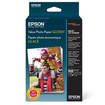 Papel Fotográfico Epson para Jato de Tinta 10x15cm 100 Folhas Glossy 183g/m² S400034