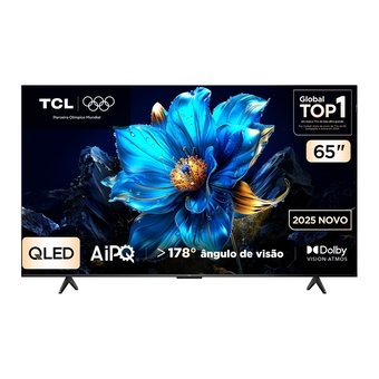 Smart TV TCL 65" QLED 4K Google TV - Co...