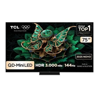 Smart TV TCL 75" 4K QD-Mini LED Google...