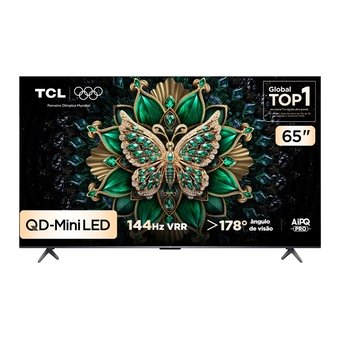 Smart TV TCL 65" QLED UHD 4K QD-Mini LE...
