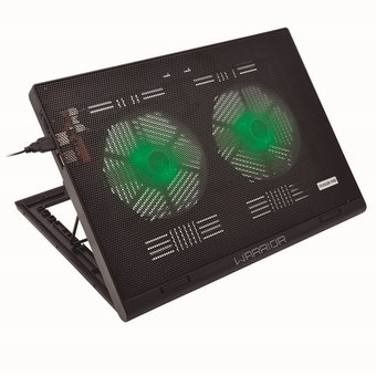 Suporte Warrior para Notebook Gamer com 2 Coolers e LED AC267