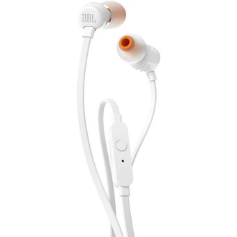 Fone de Ouvido JBL Tune 110 com Fio e Microfone Branco