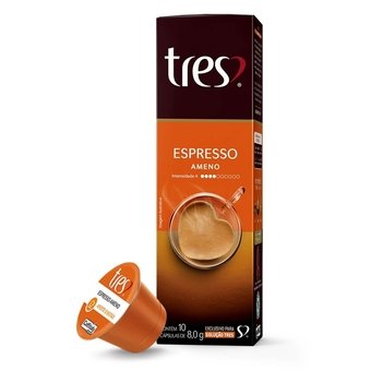 Cápsula Tres Corações Espresso Ameno com 10 Unidades