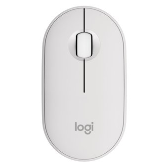 Mouse Logitech Pebble M350s Bluetooth Branco - Silencioso, Leve e Prático para o Dia a Dia