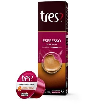 Cápsula Tres Corações Espresso Vibrante com 10 Unidades