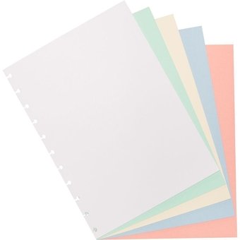 Refil para Caderno Inteligente Colorido Grande 50 Folhas 80g