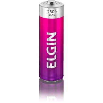 Pilha Recarregável Elgin AA Pequena 2500mah 4 Unidades