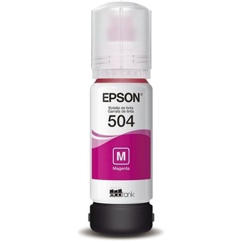 Garrafa de Tinta Epson T504322-BR Magenta 6.000 Páginas para EcoTank L4150 L4160 L4260 L6161 L6171 L6191 L6270 L14150