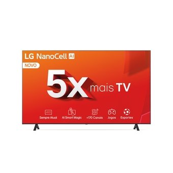 Imagem do produto Smart TV LG 55" 55NANO80T 4K NanoCell P...