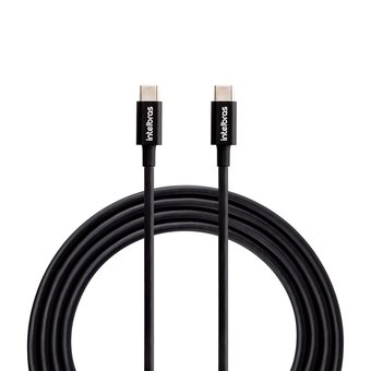 Cabo Intelbras USB-C/USB-C 1.2m PVC Preto