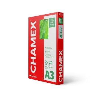 Papel Chamex A3 75g/m² 297mm x 420mm Multi Branco 500 Folhas